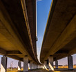 Under the highway. Urban scene