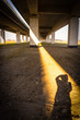 Under the highway. Urban scene Under the highway. Urban scene