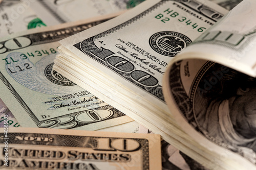Photo: Dollar. Amerikanische Geldscheine Dollar. Amerikanische Geldscheine