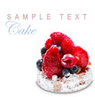 Cake with Berries over white Cake with Berries over white