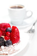 Cake with Berries over white Cake with Berries over white