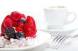 Cake with Berries over white Cake with Berries over white