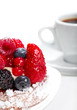 Cake with Berries over white Cake with Berries over white