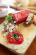 Provolone cheese and Stuffed Bell Pepper