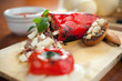 Provolone cheese and Stuffed Bell Pepper