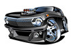 Cartoon retro hot rod