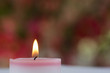A pink candle A pink candle