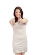 Woman showing thumbs up Woman showing thumbs up