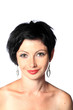 Portrait of a young brunette lady