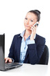 Business woman  talking on the phone