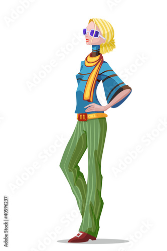 Vector: Retro Lady Retro Lady