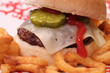 Juicy Cheeseburger with Spiral Fries