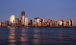 New York City Manhattan Downtown: View from New Jersey.