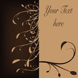 Flower Greeting Card brown