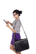 Businesswoman using iPad