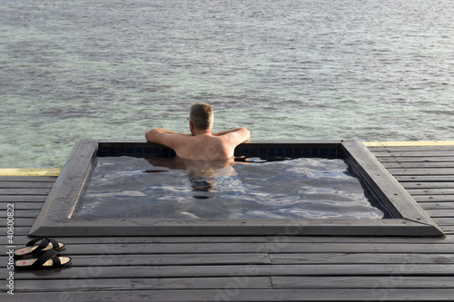 Photo: Relaxing at pool with ocean view Relaxing at pool with ocean view