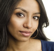 Beautiful young woman's face