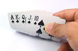 game of cards with poker of Royal Flush