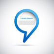Cover speech in blue # Vector