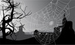 night castle and web illustration night castle and web illustration