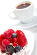 Cake with Berries over white Cake with Berries over white
