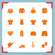 Clothing icons | In a frame series