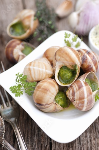 Photo: Schnecken mit Kräuterbutter Schnecken mit Kräuterbutter