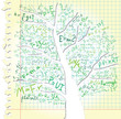Paper with tree and equations Paper with tree and equations
