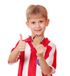 boy with gold medal winner boy with gold medal winner