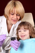 dentist and little girl patient dentist and little girl patient