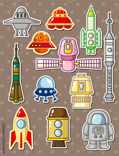 Vector: rocket stickers rocket stickers