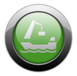Green Metallic Orb Button 