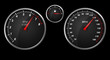 Modern auto speed meter on black,included clipping path Modern auto speed meter on black,included clipping path