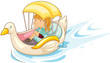 Girl on a boat