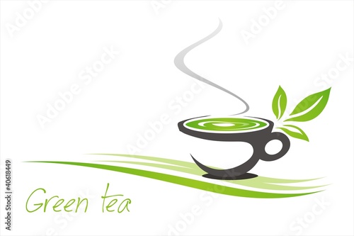 Vector: green tea, tea leaves , business logo design green tea, tea leaves , business logo design