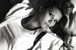 BW woman portrait