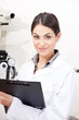 Female Optometrist in Clinic