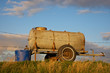 Water tank on a dike