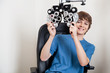 Eye Checkup With Phoropter