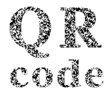 QR code textured inscription QR code textured inscription