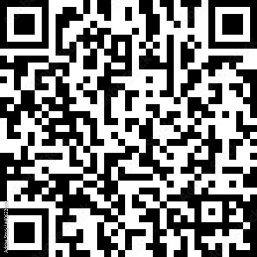 Illustration: QR code abstract pattern QR code abstract pattern