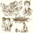 japan - hand drawn collection