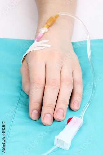 Photo: Female arm with infusion Female arm with infusion