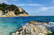 mediterranean sea at the Costa Brava - Lloret de Mar, Spain mediterranean sea at the Costa Brava - Lloret de Mar, Spain