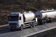 fuel truck at sundown
