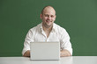 Teacher  with Laptop