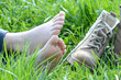 Füße mit Schuhen
