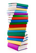 Pile of books on white background Pile of books on white background