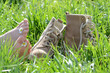 Stiefel im Gras