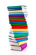 Pile of books on white background Pile of books on white background